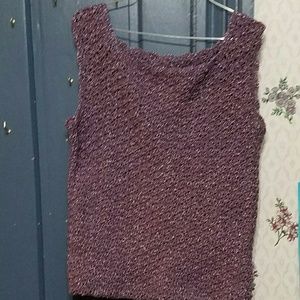 Burgany Sparkle Tank Top